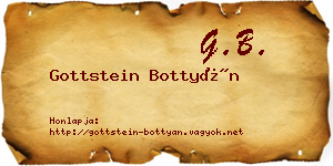 Gottstein Bottyán névjegykártya